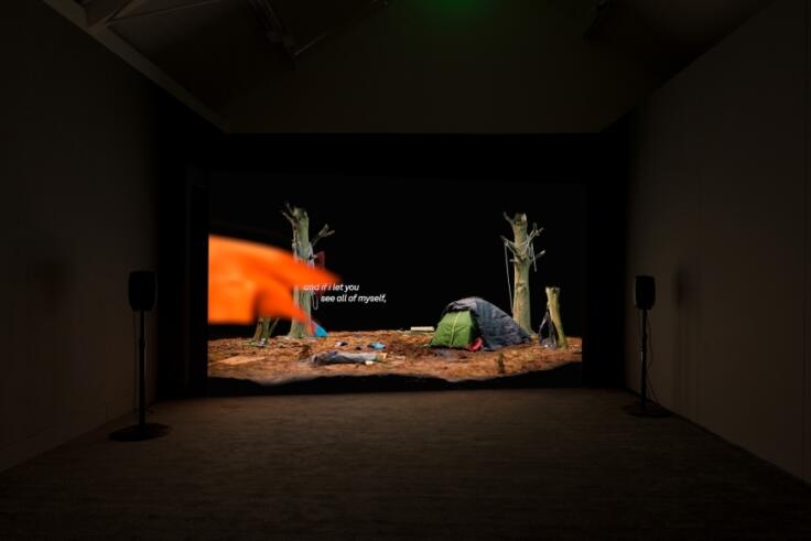 Installation view of 15 days at Jerwood Space, 2018. Commissioned for the Jerwood/FVU Awards 2018: ‘Unintended Consequences’, a collaboration between Jerwood Charitable Foundation and Film and Video Umbrella. Presented at Jerwood Space (2018) and Edge (Bath, 2018).